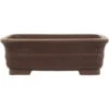 Bonsaischale 25x19x8cm Braun Rechteckig Unglasiert