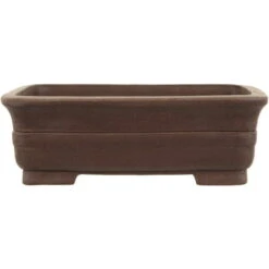 Bonsaischale 25x19x8cm Braun Rechteckig Unglasiert