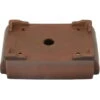Bonsaischale 26.5x19x6.5cm Antik-Braun Rechteckig Unglasiert