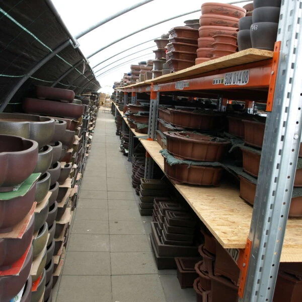 Bonsaischale 26.5x19x6.5cm Antik-Braun Rechteckig Unglasiert – Bild 6