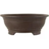 Bonsaischale 26.5x26.5x10.5cm Dunkelbraun Rund Unglasiert