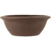 Bonsaischale 29x29x10cm Dunkelbraun Rund Unglasiert