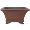 Bonsaischale 30x30x18cm Antik-Braun Quadratisch Unglasiert