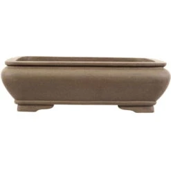 Bonsaischale 30.5x23x9cm Grau Rechteckig Unglasiert