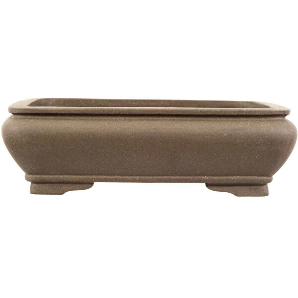 Bonsaischale 30.5x23x9cm Grau Rechteckig Unglasiert