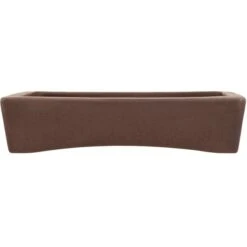Bonsaischale 31x21x7cm Braun Rechteckig Unglasiert