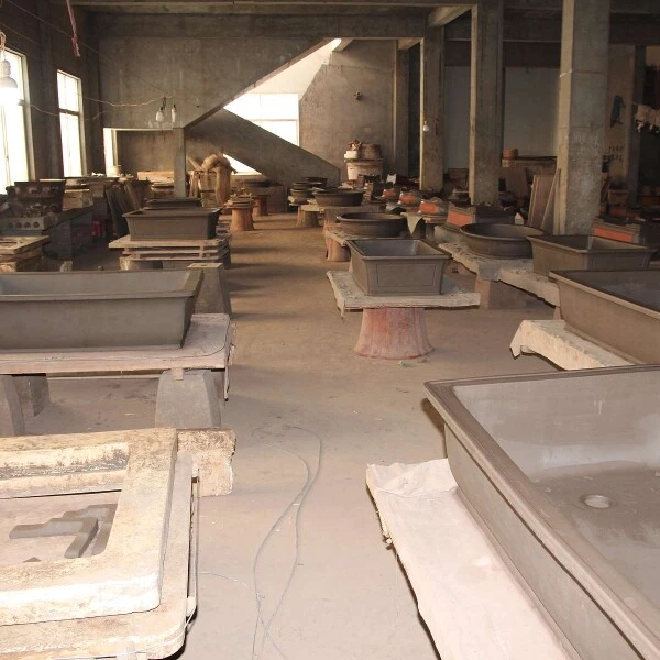 Bonsaischale 30.5x30.5x14cm Antik-Braun Quadratisch Unglasiert – Bild 5