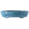 Bonsaischale 34x25x8.5cm Hellblau Oval Glasiert