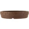 Bonsaischale 35x35x7.5cm Braun Rund Unglasiert