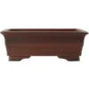 Bonsaischale 37x25.5x12.5cm Antik-Braun Rechteckig Unglasiert