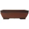 Bonsaischale 40x27x12.5cm Antik-Braun Rechteckig Unglasiert