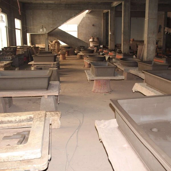 Bonsaischale 43x31x12cm Antik-Braun Rechteckig Unglasiert – Bild 5