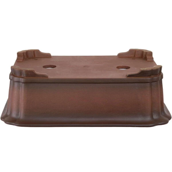 Bonsaischale 46x35.5x14cm Antik-Braun Rechteckig Unglasiert – Bild 2