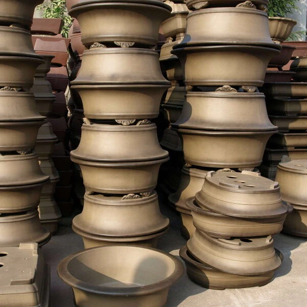 Bonsaischale 46x35.5x14cm Antik-Braun Rechteckig Unglasiert – Bild 6