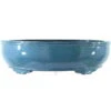 Bonsaischale 49x37x14cm Hellblau Oval Glasiert