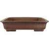Bonsaischale 50.5x41x12.5cm Antik-Braun Rechteckig Unglasiert