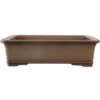Bonsaischale 50.5x42.5x13.5cm Antik-Grau Rechteckig Unglasiert