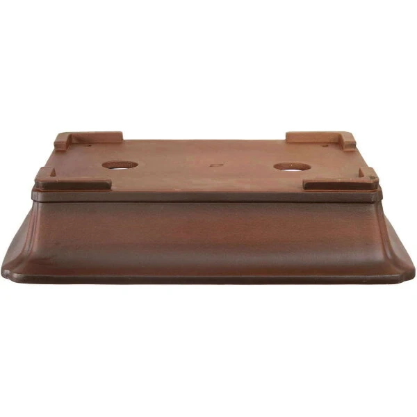 Bonsaischale 51.5x39x11.5cm Antik-Braun Rechteckig Unglasiert – Bild 2