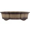 Bonsaischale 57.5x45.5x15cm Antik-Grau Oval Unglasiert