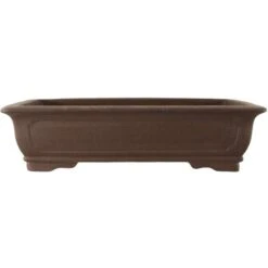 Bonsaischale 59x44.5x15cm Dunkelbraun Rechteckig Unglasiert