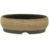 Bonsaischale 15.5x15.5x4.5cm Hellbraun Rund Unglasiert