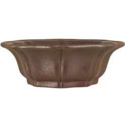 Bonsaischale 18x18x6cm Dunkelbraun Sonstige Form Unglasiert