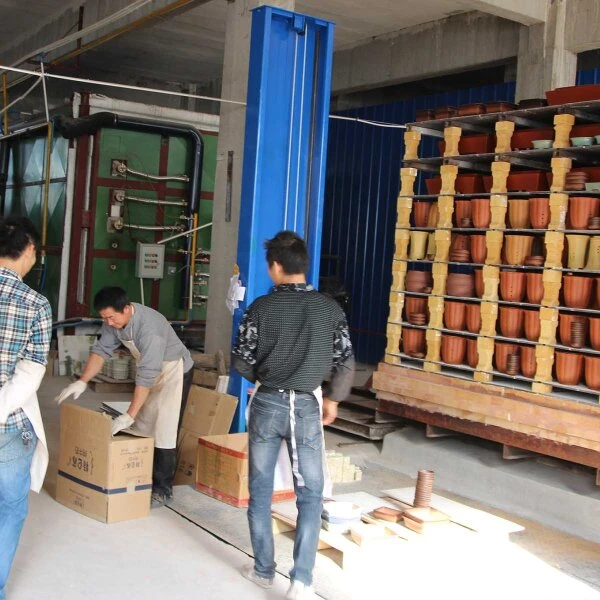 Bonsaischale 21x21x8.5cm Antik-Braun Sonstige Form Unglasiert – Bild 5