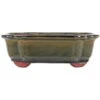 Bonsaischale 25.5x20.5x8cm Dunkeloliv Sonstige Form Glasiert