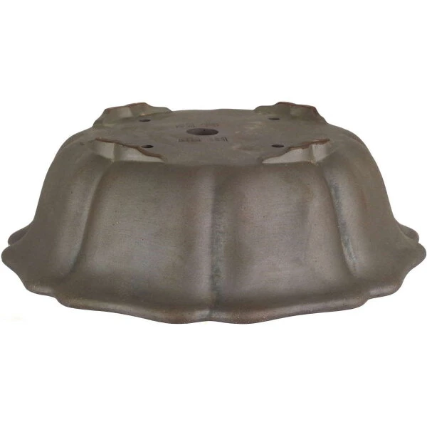 Bonsaischale 27x27x8.5cm Dunkelbraun Achteckig Unglasiert – Bild 2