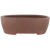 Bonsaischale 29x24x10cm Braun Oval Unglasiert