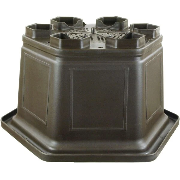 Bonsaischale 41.5x41.3x25cm Dunkelbraun Sechseckig Kunststoff – Bild 2