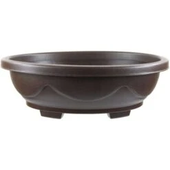 Bonsaischale 42.3x30.6x13.6cm Dunkelbraun Oval Kunststoff